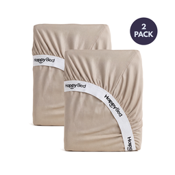 2 HappyBed katoensatijnen hoeslakens | Vanaf €69,95 lager dan de adviesprijs | AH Voordeelshop