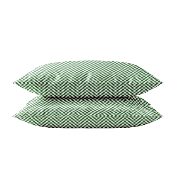 Afbeelding kussensloop van HappyBed houndstooth green