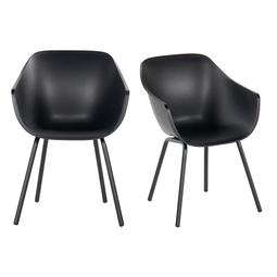 Iris stoelen set - zwart