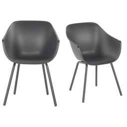 Iris stoelen set - antraciet