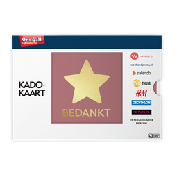 Afbeelding Kado+Kaart Bedankt