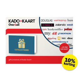 Afbeelding Kado + Kaart Gefeliciteerd