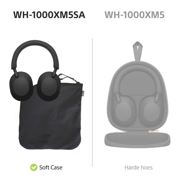 Sony WH-1000XM5 koptelefoon - Zwart (softcase) | Nu met €70