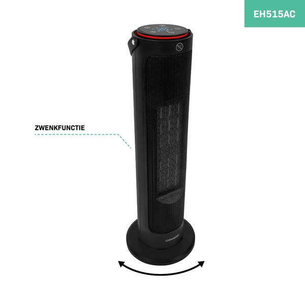 Jaydear Keramische ventilatorkachel, energiebesparend, stil, 3 modi, 70° oscillerende