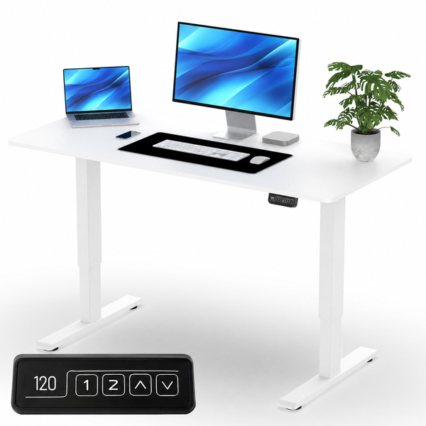 Brixy zit-sta bureau wit