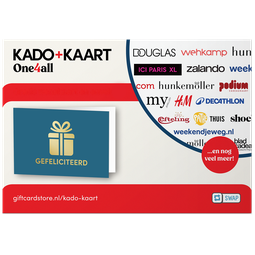 Afbeelding Kado+Kaart Gefeliciteerd