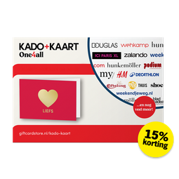 15% korting: Kado+Kaart Liefs