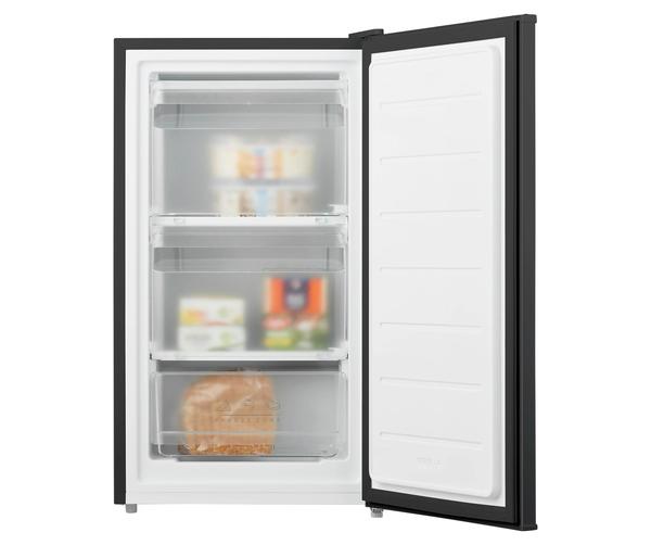 Tomado vriezer 60L vooraanzicht open met producten