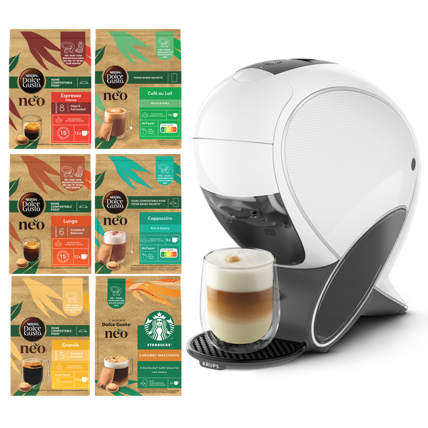 Krups NESCAFÉ Dolce Gusto NEO Latte Bundel + 6 dozen koffie packshot