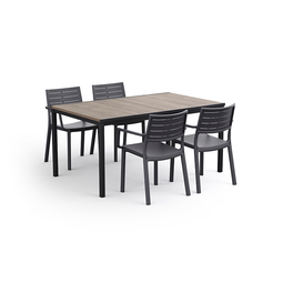 Keter Lissabon Tuintafel & Metaline Tuinstoelen 4 stuks | €150,- lager dan de adviesprijs | AH Voordeelshop