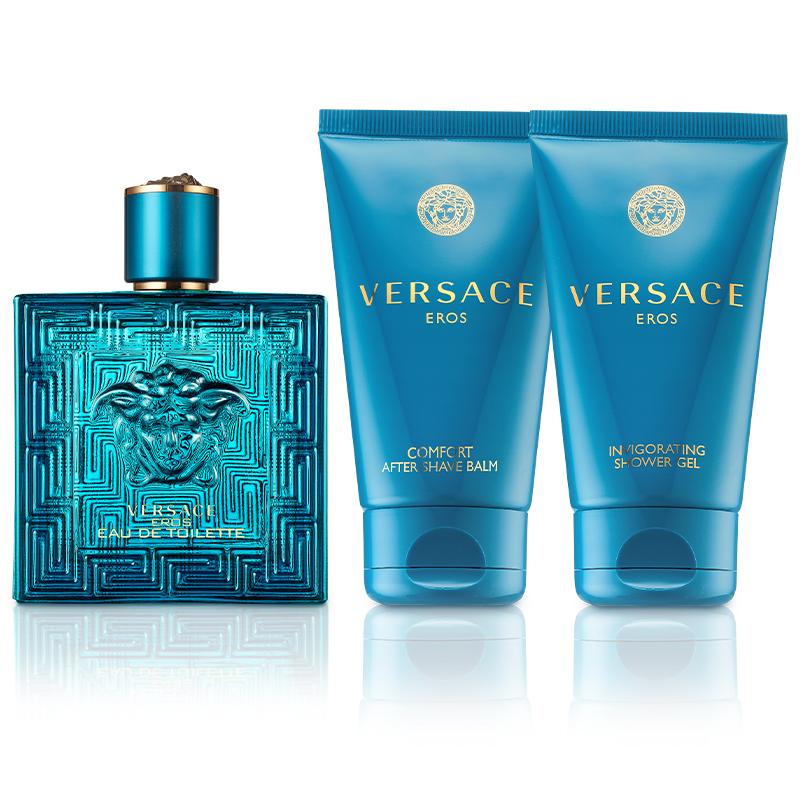 Versace Eros Pour Homme Edt Spray 50ml/After Shave Balm 50ml/Shower Gel  50ml | Nu met korting | Albert Heijn | AH Voordeelshop