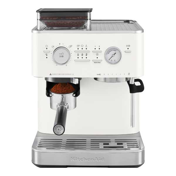 KitchenAid Halfautomatische espressomachine met koffiemolen | €300,- lager dan de adviesprijs | AH Voordeelshop