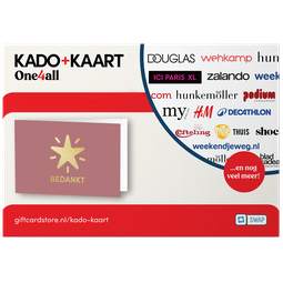 Afbeelding Kado + kaart bedankt