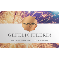 Momento: gefeliciteerd E-gift