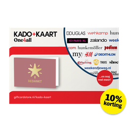 Afbeelding Kado + kaart bedankt