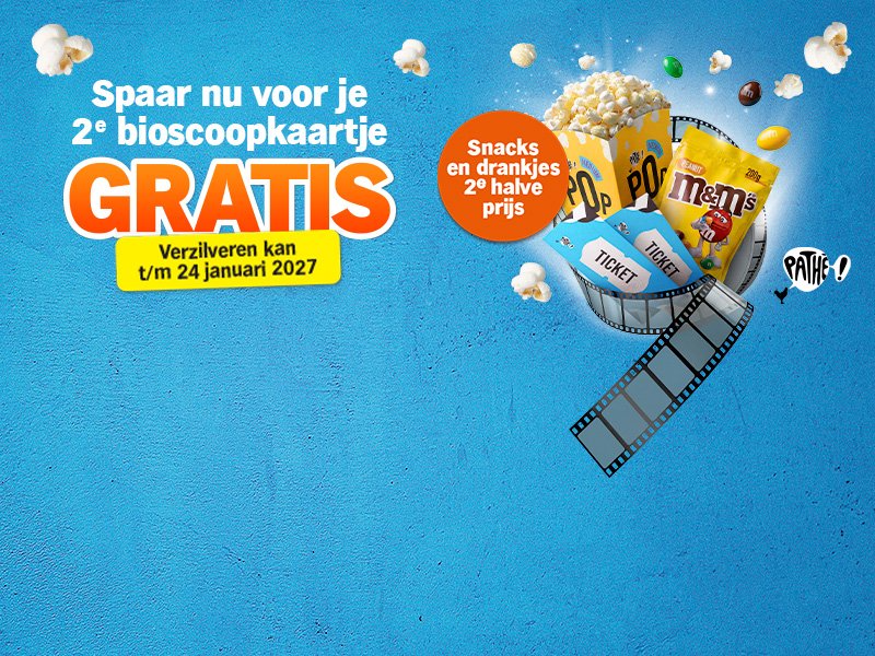 2e bioscoopkaartje gratis